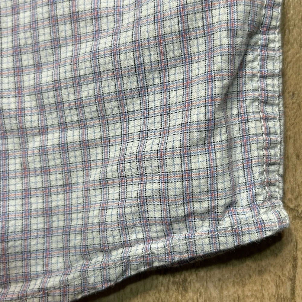 Old Navy Kids Button Down Shirts - Blue, White, Red Checkered